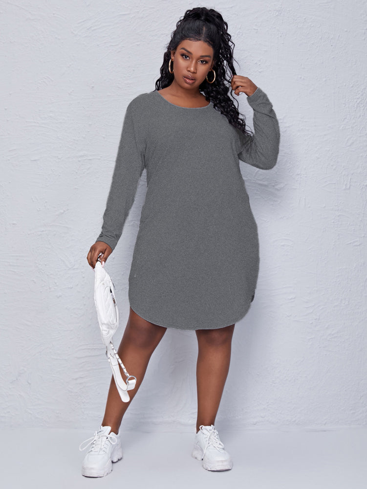Elengatine Plus Plain Dress