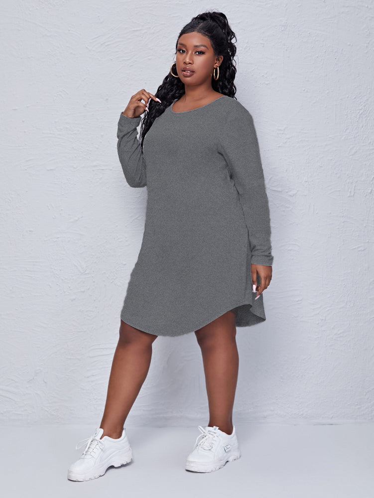 Elengatine Plus Plain Dress