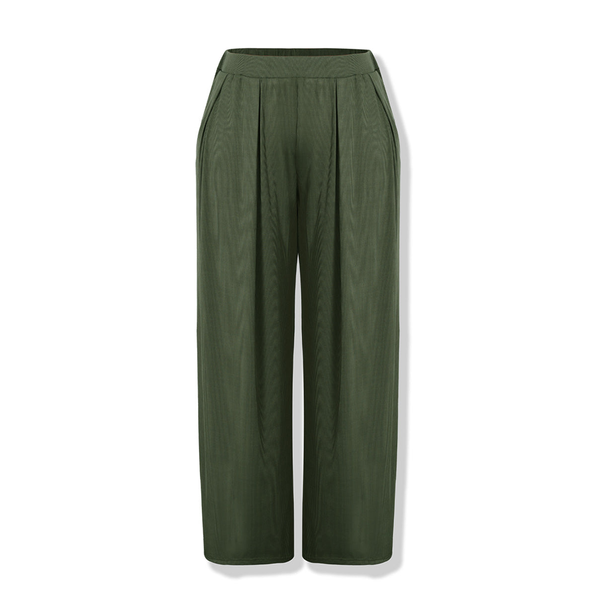Elengatine Women Causal Pants Green