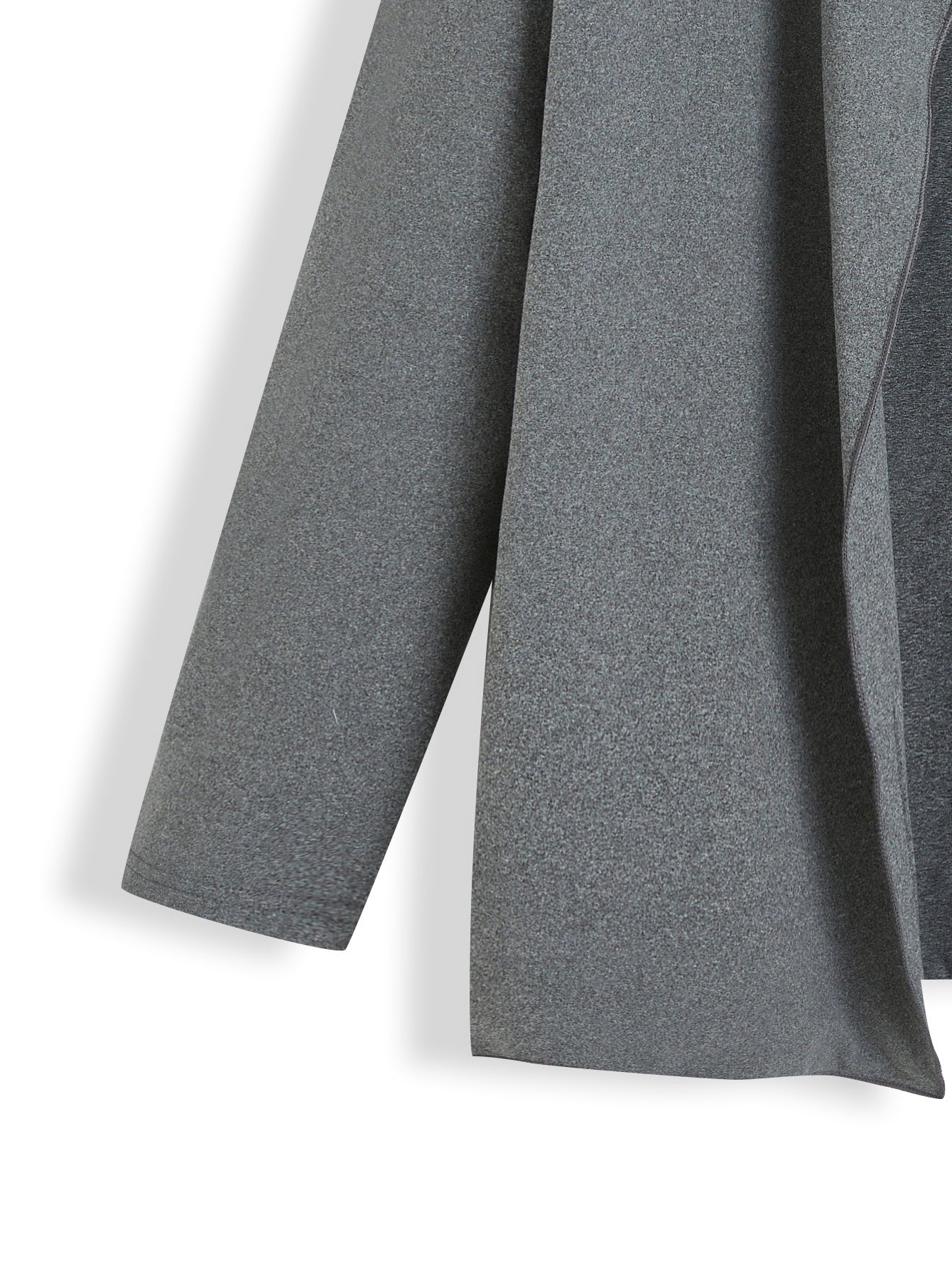 Elengatine Plus Lapel Neck Drop Shoulder Opened Front Coat