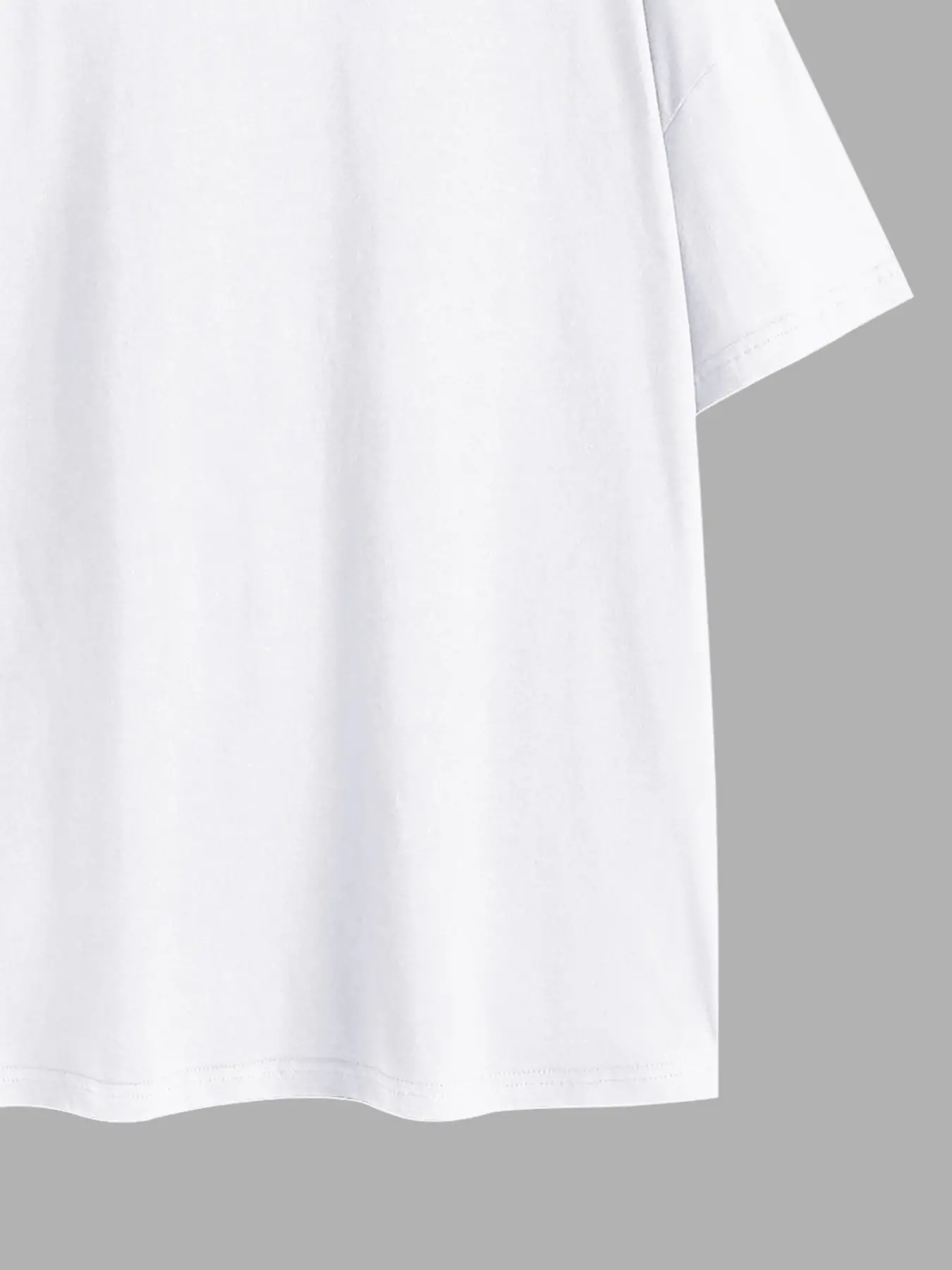 Elengatine Simple Drop Shoulder Tee Custom Printing