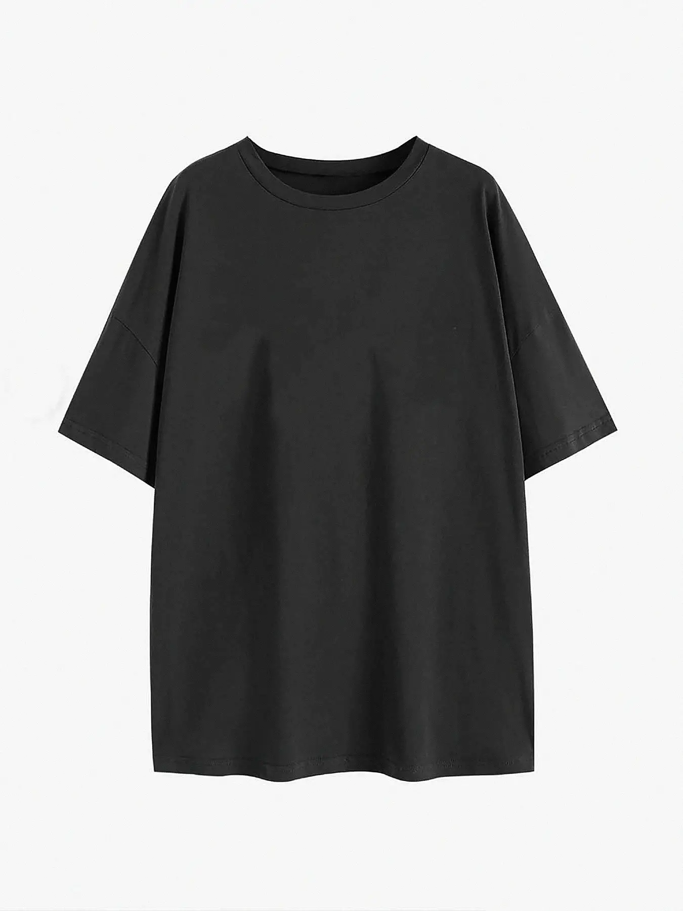 Elengatine Simple Drop Shoulder Tee Custom Printing