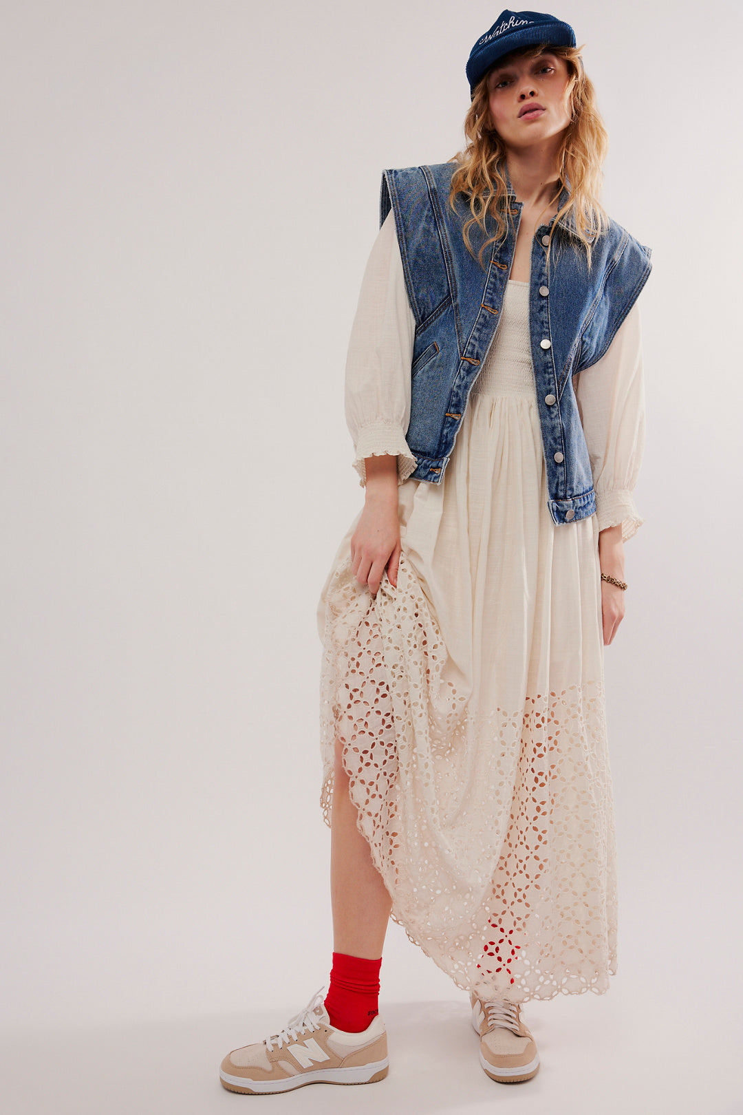 Elengatine Bohemian Vintage Cool Denim Waistcoat Vest For Lady BXD0045