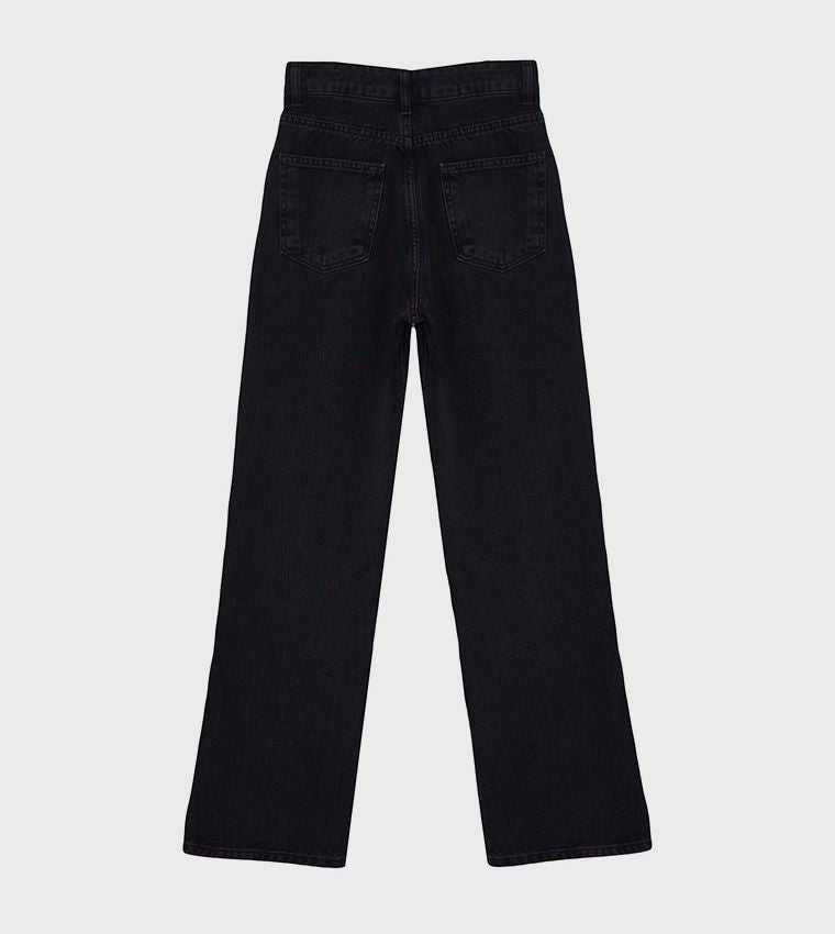 Elengatine Non-Stretch Straight Leg Jeans BTN021