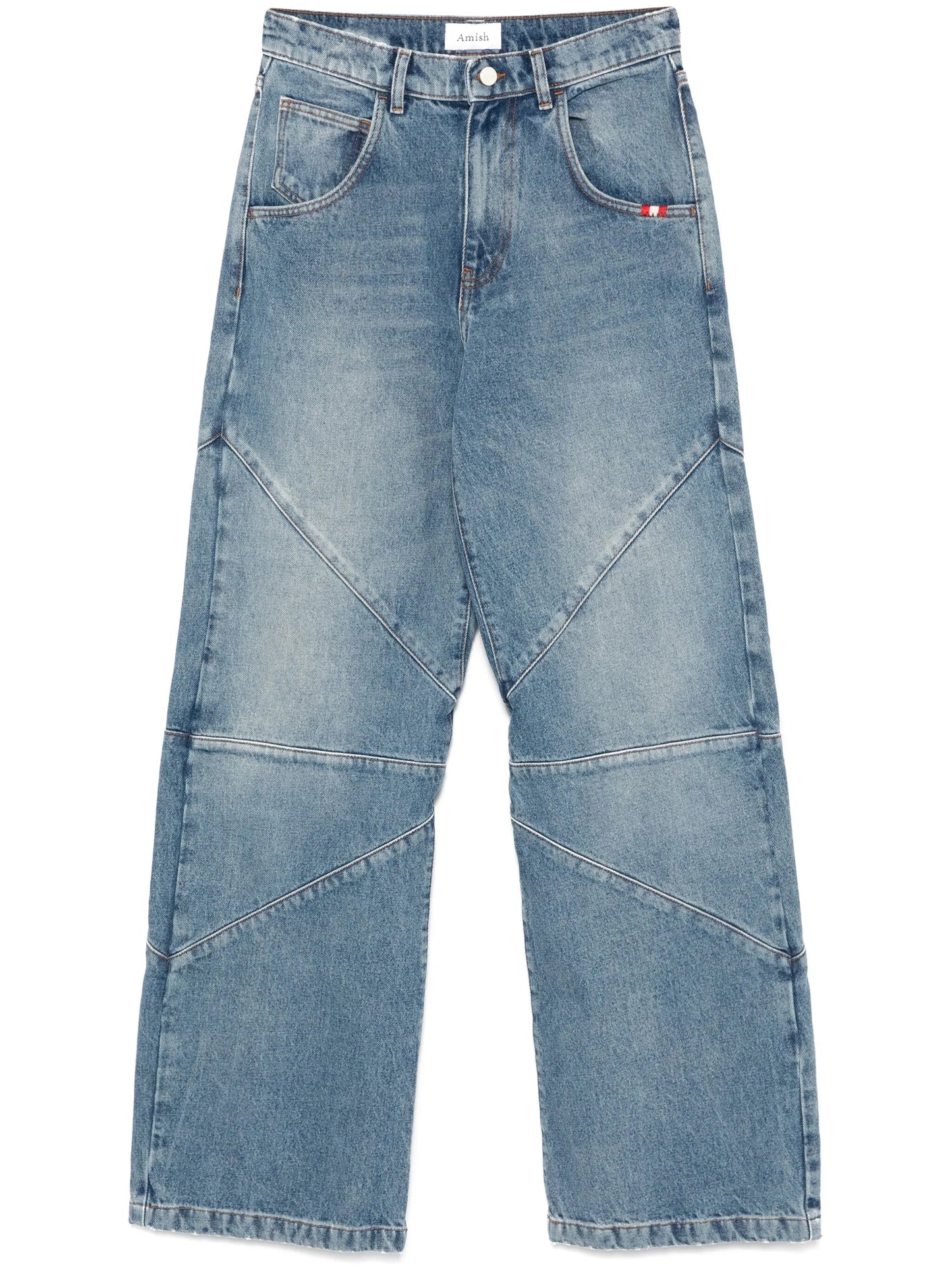 Elengatine Non-Stretch Wide Leg Jeans BTN010