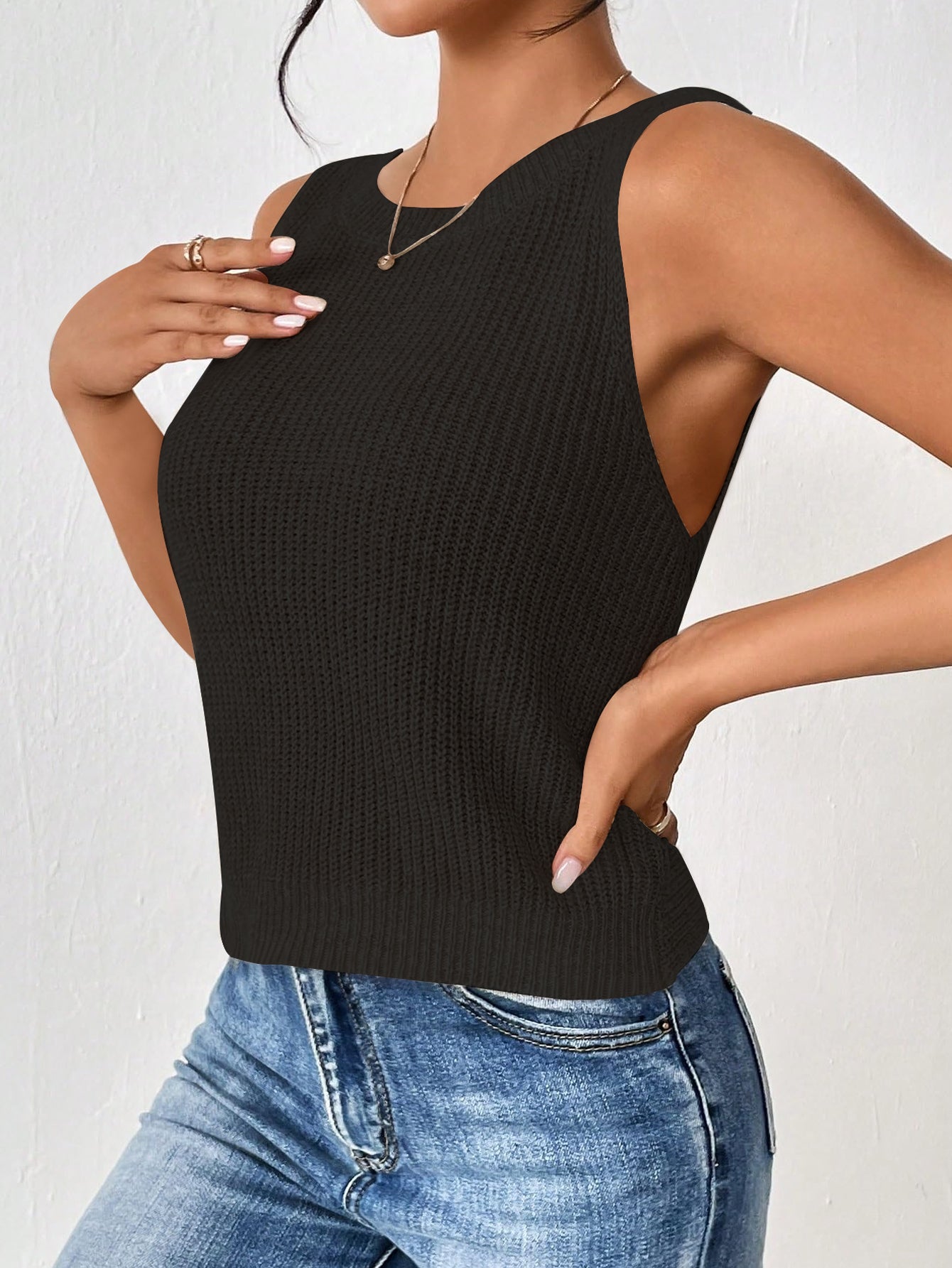 Fashionable Women's Woolen Top