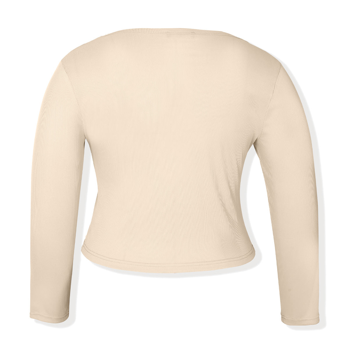 Elengatine Plus Size Causal Long-Sleeved Tee for Fall&Spring