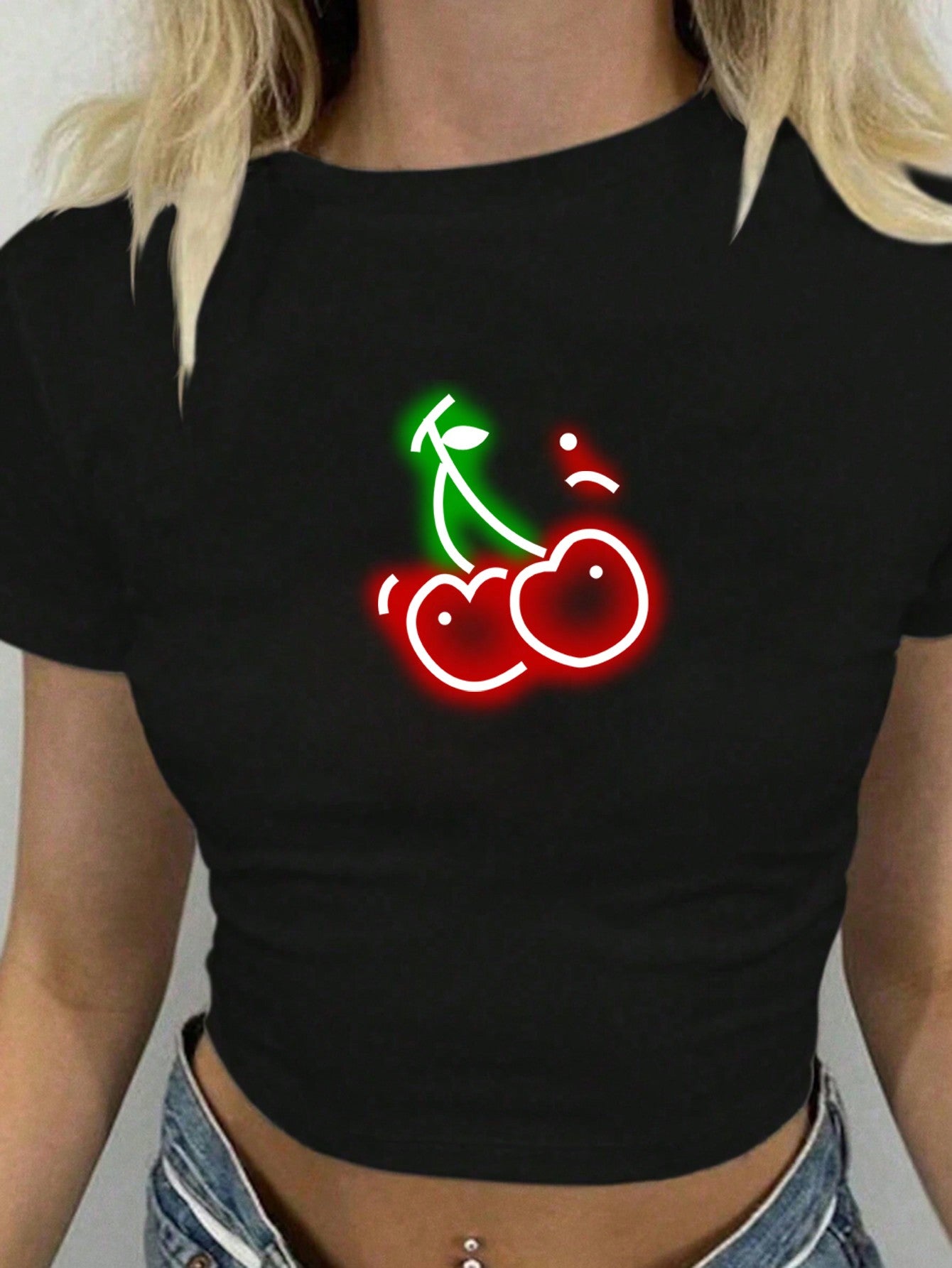 Elengatine 3 Pack Letter Graphic Printing T-shirt,Summer Short T-shirt Hot Girl Outfit,Daily Essential Basics Women's Outfit BXD0029