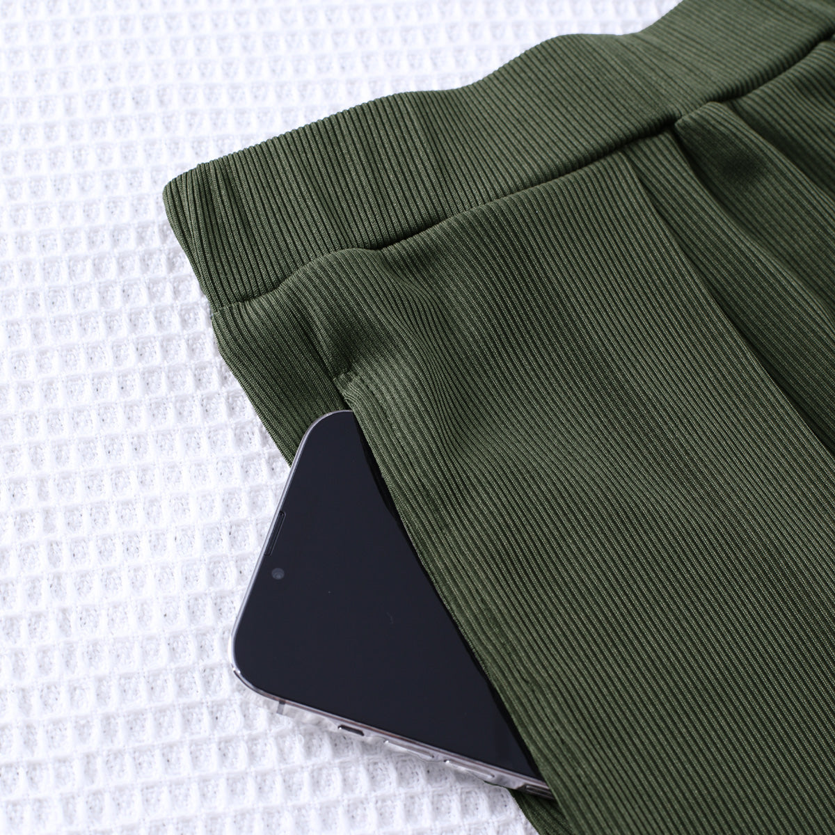 Elengatine Women Causal Pants Green