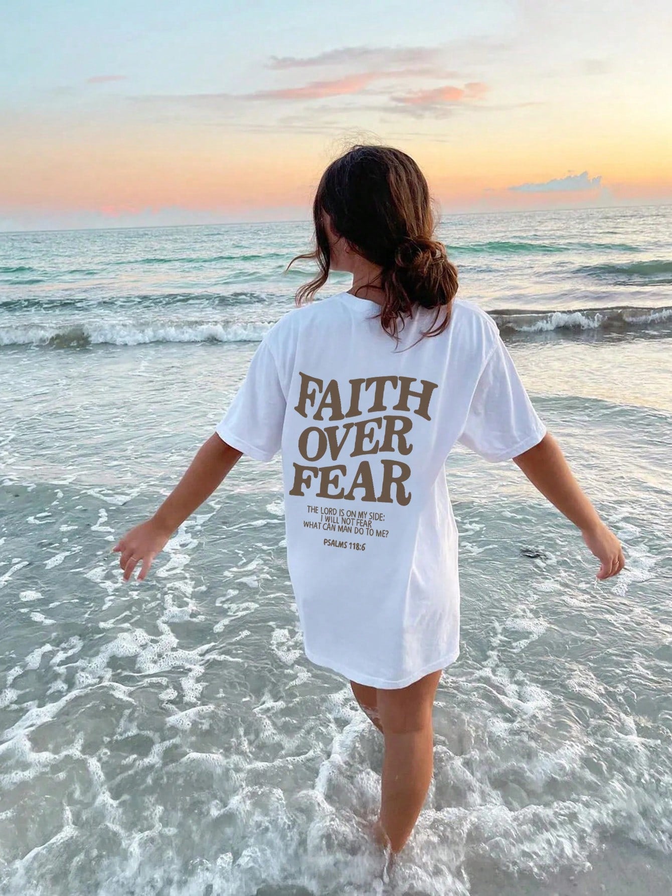 Elengatine 3 Pack Oversized T-shirt,Letter Print Short Sleeve Crew Neck Drop Shoulder Tee,Comfort Causal Loose Graphic T-shirt For Summer,Daily Summer Tops for Hot Girls LB0039-361364365