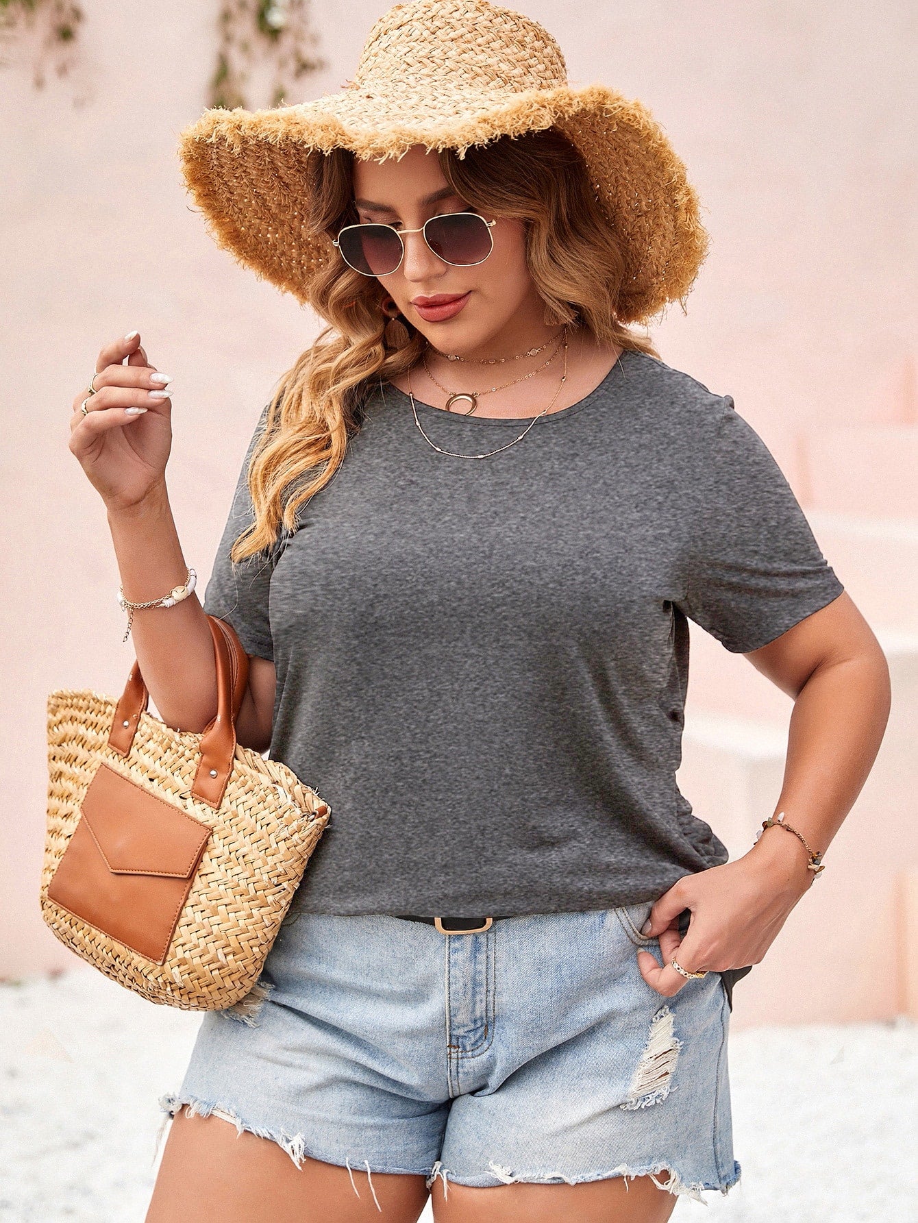 Elengatine DarK Green Causal T-Shirt MY0795