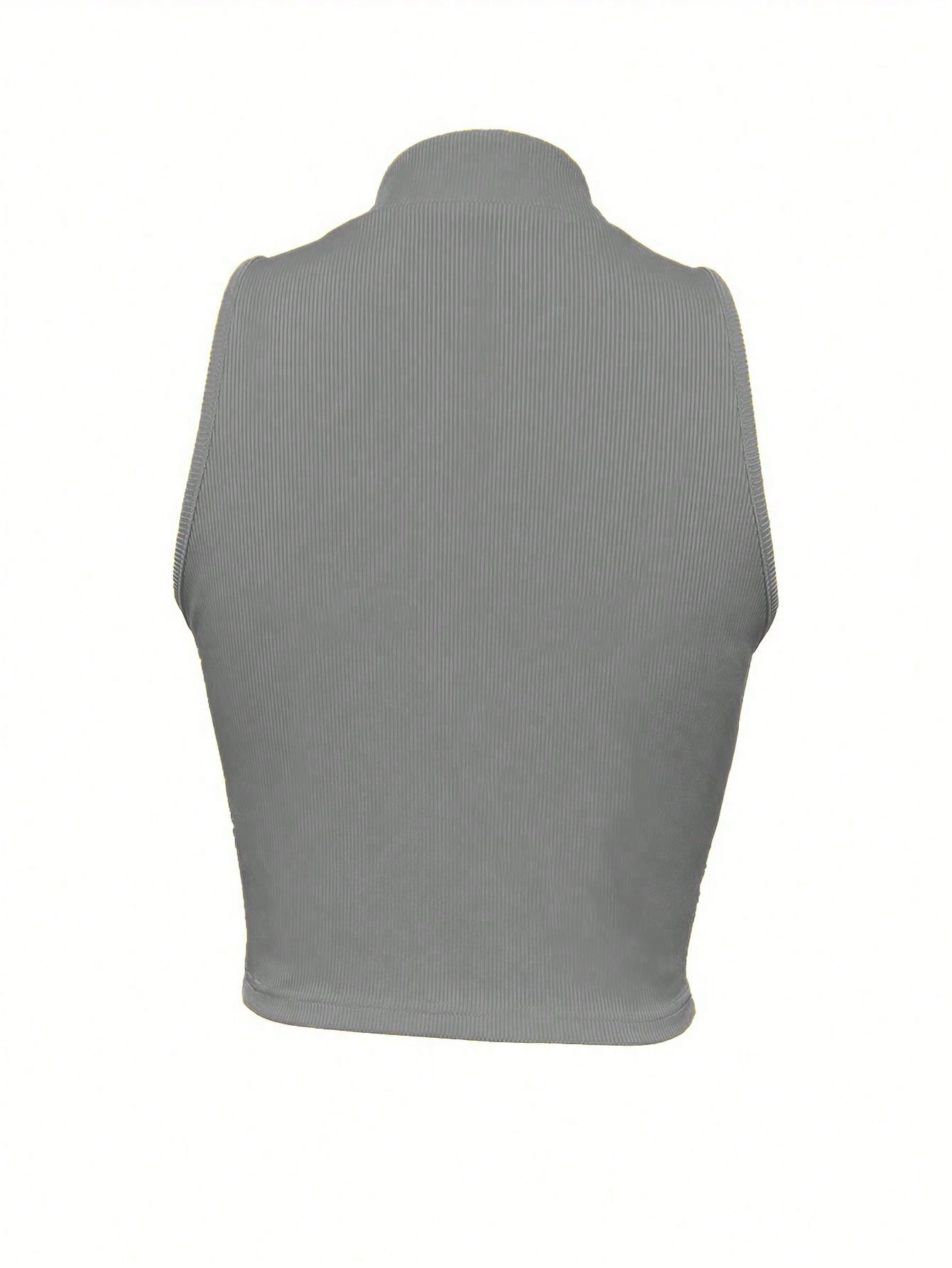 Elengatine 4 Pack Solid V Neck Sleeveless Vest,Sexy Comfy Top for Hot Girls,Spring Summer Basic Fashion Outfit,Short Top for Party Holiday BXD0023