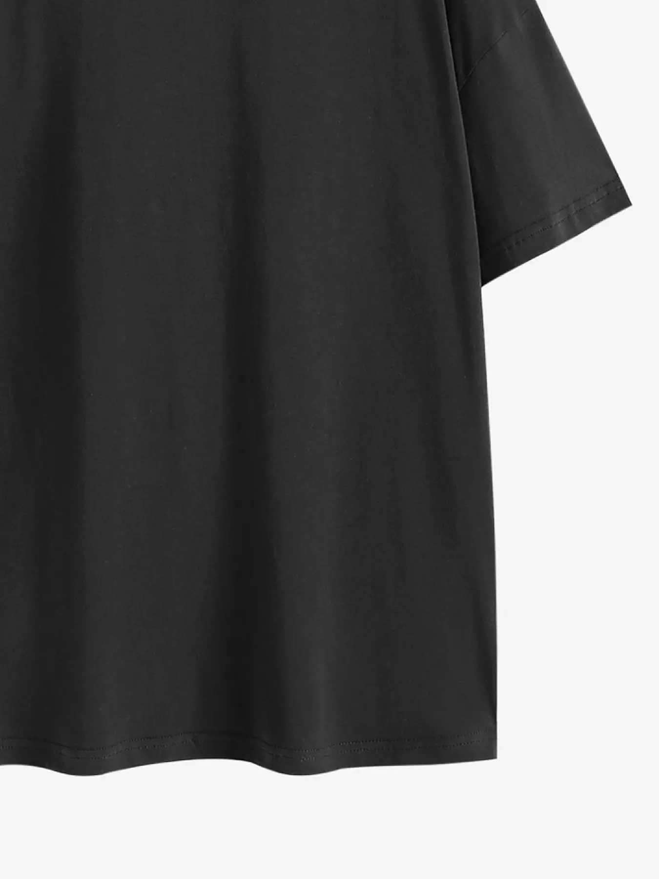 Elengatine Smile Face Printing Oversized Drop shoulder Tee