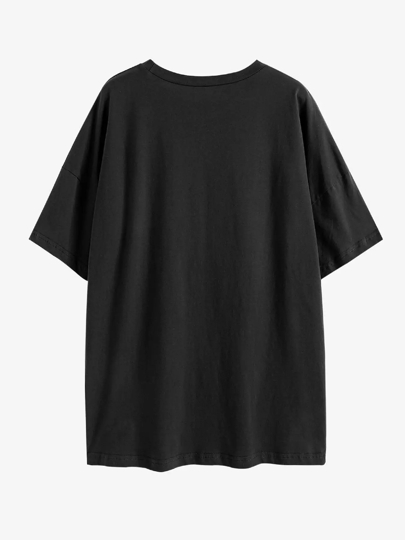 Elengatine wry Face Printing Drop Shoulder Tee