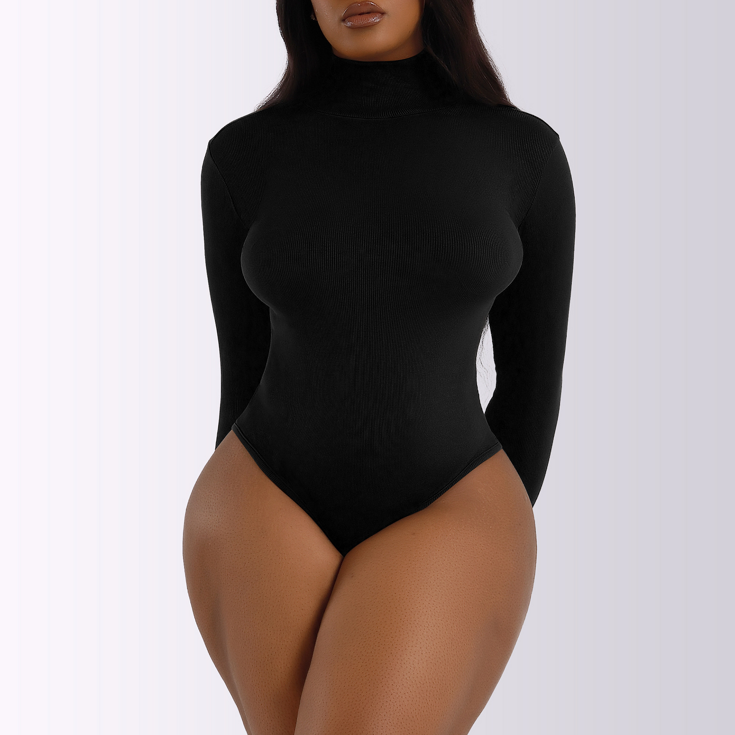 Elengatine Long Sleeves Turtleneck Shapewear For Autumn&Winter