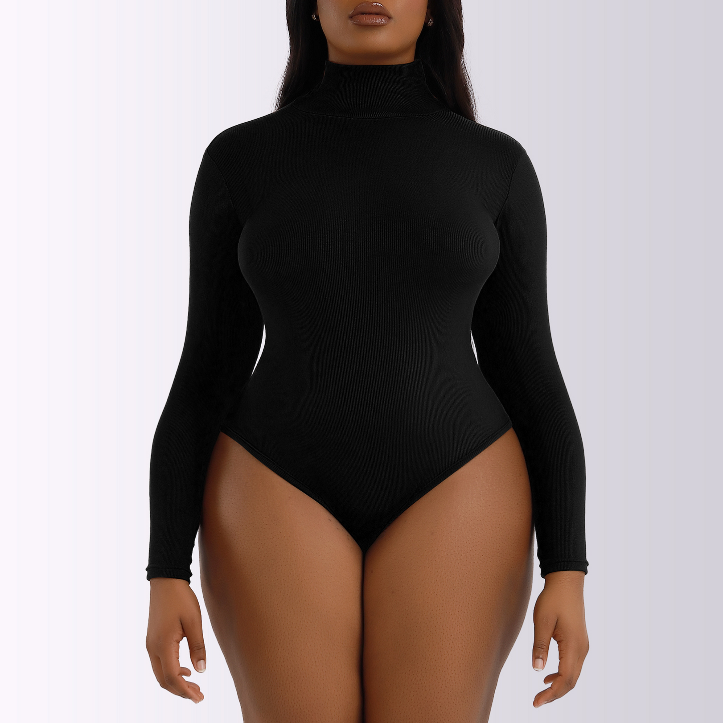 Elengatine Long Sleeves Turtleneck Shapewear For Autumn&Winter