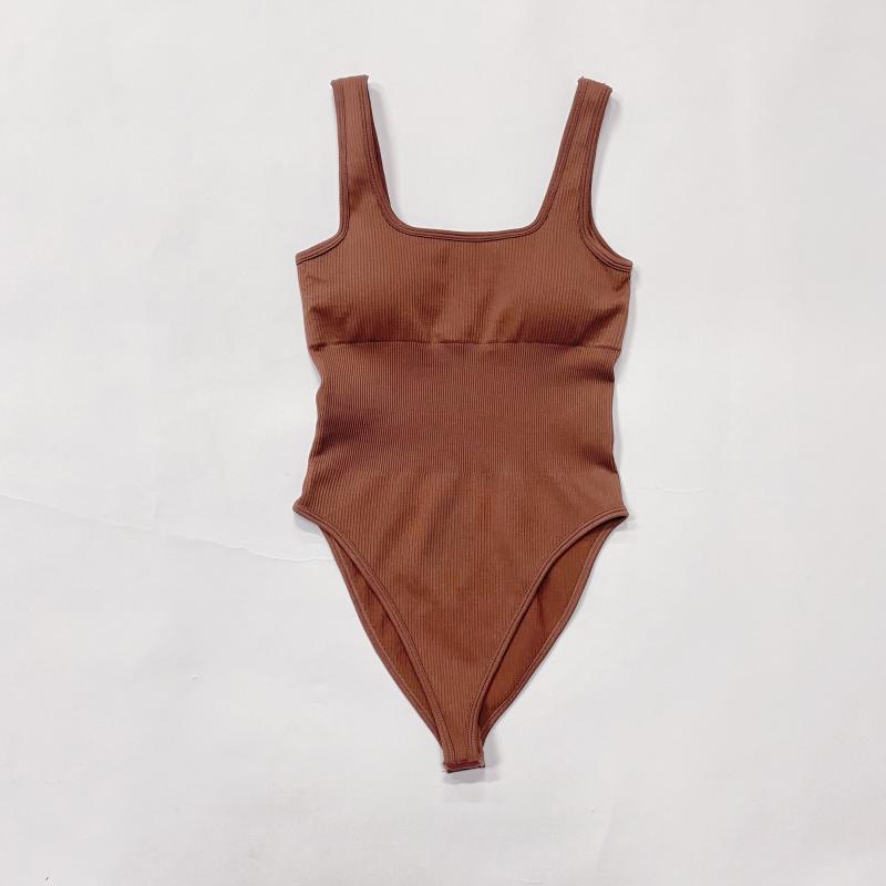 Elengatine Plain Shapewear Bodysuit Tummy Control